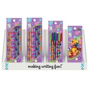 Spring Pens, Pencils and Erasers Display