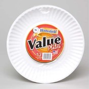 White Paper Plates 9 Inch(Case of 24)