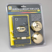 Surface Mount Rim Lock, Horizontal Style