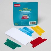 Staples Brand Colored File Tabs/Inserts(Case of 60)