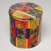 Round Christmas Berries Design Tin With Lid