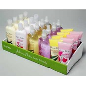 Ginger/Green Tea and Sugar Pea Bath Display