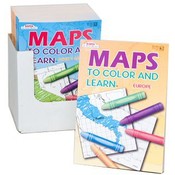 Maps to Color and Learn Books