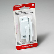 White Finish Narrow Sash Lock Clipstrip
