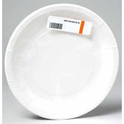 9" Paper Plates - White
