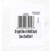 Beverage Napkins - White