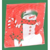 Beverage Napkins - Peppermint Snowman