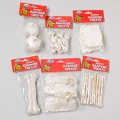 Assorted White Rawhide Dog Toys(Case of 144)