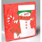 Luncheon Napkins - Peppermint Snowman