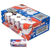 US Flag Design Tootsie Roll Bank and Candy