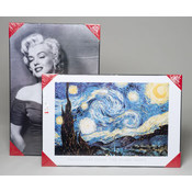 Wooden Plaque With Art 24 X 36