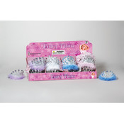 Tiara with Jewels &amp; Feather Trim
