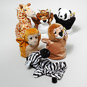 Wild Animal Hand Puppets