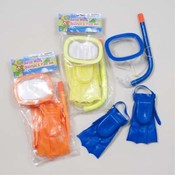 Kids Swim Set Snorkel Mask and Fins(Case of 24)