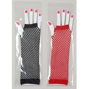Fishnet Costume Fingerless Gloves