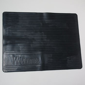 Black Rubber Welcome Mat