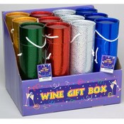 Hologram Paper Tube Shaped Wine Box