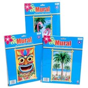 Luau Mural Decoration 3 Assorted(Case of 72)