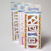 Scrapbook Stickers with Glitter Borders &amp; Frames