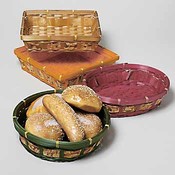 Harvest Basket with Fabric Trim