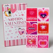 Boxed Motion Valentines Cards 12 Count