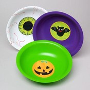 Halloween Bowl 11" Diameter, 3 Assorted.