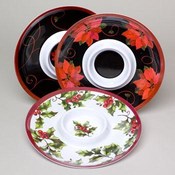 Chip-N-Dip Bowl  Melamine 09 Christmas