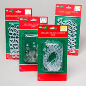 Christmas Light Clips - 4 Assorted Styles
