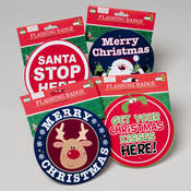 Flashing Christmas Badge