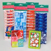 Mini 6 Count Christmas Gift Bags. 7 Assorted