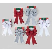 Christmas Fine Curly Ribbon Bow 2Pk
