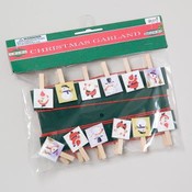 Mini Clothespin Christmas Card Holder