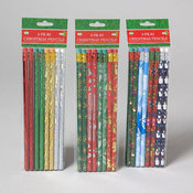 Pencil 8ct Foil 4asst
