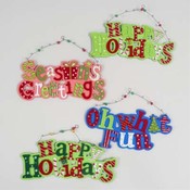 Chirstmas Felt Wall Plaque