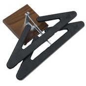 Walnut Panel Hook With 2 Hangers