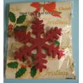 4 Asst Colors Metal Christmas Ornament Snowflake