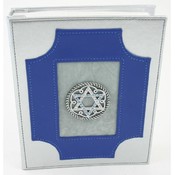  Leather Bound Jewish Star of David Phot...