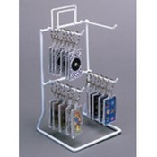 4-peg 8.5" Tall Counter Rack (white)
