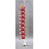 (white) 44-clipper Strip Spinner Rack