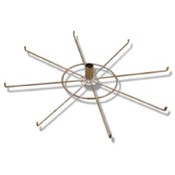 (chrome) 8 Prong Round Rotor Set