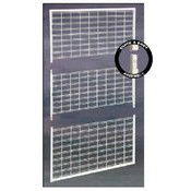 (black)48" x 84" K / D Slatgrid Wall Panel