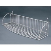 (white) 27 1 / 2" Slatwall Round Edge Shelf