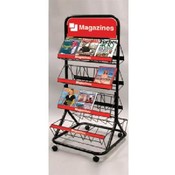 2-sided Magazine Merchandiser (Black)