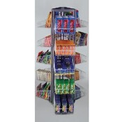 (slv / Wht) 2 Sided Ladder-basket Display