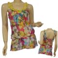 Ladies Fashion Sheer Sleeveless Top