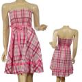 Ladies Fashion Sleeveless Smocked Full Flare Dress