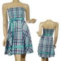 Ladies Fashion Sleeveless Smocked Full Flare Dress