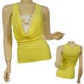Ladies Fashion Sleeveless Draped Top