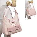 Ladies Fashion Leather Safari Style Handbag