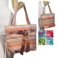 Ladies Fashion Tote Bag With Ribbon Tie